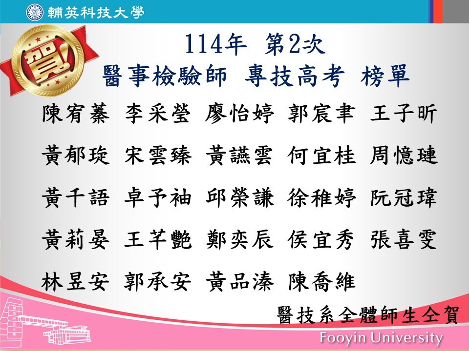 114年第2次國考榜單